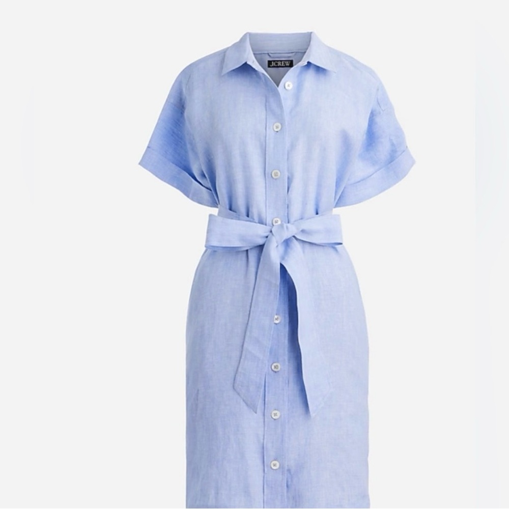 J.Crew Capitaine shirtdress in linen